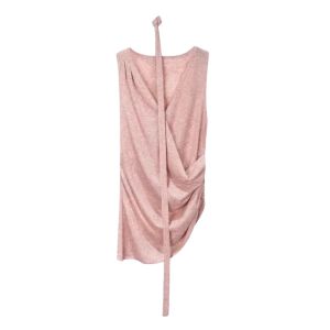 YUEZHONGWEI | French V-neck Cross Knitted Strap Vest Women Summer Outerwear Irregular Slim-fit Sleeveless Sash Top Fashion Commute Style