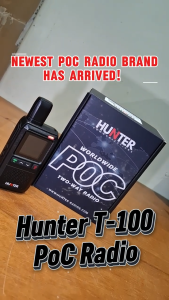 Hunter T100 4G LTE PoC Two-way Radio *4G LTE FREE SIMCARD & DATA LOAD FOR 1 YEAR*