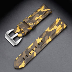 20/22/24/26mm Stitching Sports Silicone Watch Bands Soft Comfortable Rubber Watch Strap for Panerai Blue Black Brown Accessories