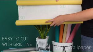 เมตร 45 ซม. x 10 เมตร วอลเปเปอร์ 10 เมตร สติ๊กเกอร์ ติดผนังโมเดิร์น Wallpaper PVC มีกาวในตัว บรรจุภัณฑ์