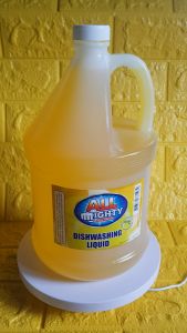 ALL MIGHTY EXTRA STRENGHT Yellow Dishwashing Liquid with Grease Cutter – 1 Gallon