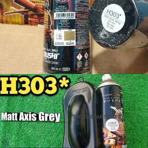 Pilok Pilox Cat Samurai Matt Axis Grey H303 303 Grey Abu Abu Tua Doff Dop 400ml Cat Semprot Samurai Aerosol Kurobushi