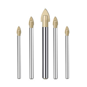 HUHAO | Mũi Khoan Tam giác Cứng cho Gạch và Đá Marble 6mm