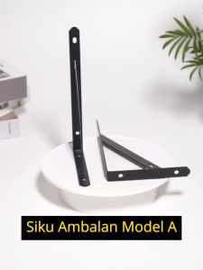 Siku Rak Dinding Besi Penyangga Meja Minimalis Hitam Putih 6 8 10 12 Inch Vincitory 2804