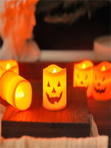 ตกแต่งฮาโลวีน ไฟฟ้าส้ม LED บรรยากาศ ฉาก ของเล่นโต๊ะ วัสดุพลาสติก ขนาดปกติ ตกแต่งห้อง ตกแต่งบ้าน ตกแต่งสวน