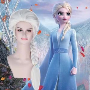 Meisi Youfa Frozen Braid Aisha Anna Princess Halloween cosplay Wig in Stock Wholesale