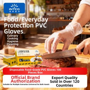 Intco | Durable Thickened Wear-Resistant Household PVC Gloves for Cooking Baking Washing