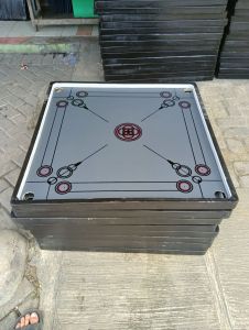 Meja Karambol Ukuran 85×85 bonus biji dan kristal