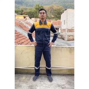 Wearpack Safety Baju Kerja Lengan Panjang Kombinasi 2 Katelpak Kombinasi Kemeja Murah Premium Twill