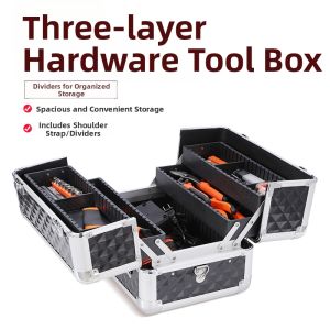 Multi-functional Aluminum Tool Box 3 Layers