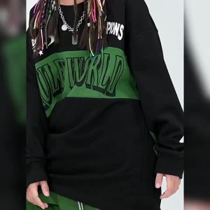 ชุดเสื้อสเวตเตอร์สไตล์ฮิปฮอปอเมริกันสำหรับเด็กผู้ชาย แฟชั่นสตรีทแดนซ์ ฤดูใบไม้ร่วงสำหรับเด็กผู้หญิง hiphop ชุดการแสดงดนตรีแจ๊ส 3.10