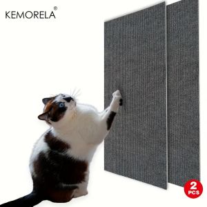 KEMORELA 2pcs Cat Scratch Mats Self-Adhesive Replacement Cat Scratching Mats Cat Wall Furniture Protector Wear Resistant Cat Mat