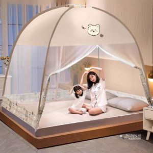 gumahus | Thick Mesh Zipper Mosquito Net for Two 1.2m
