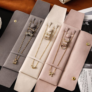 Microfiber Travel Jewelry Bags Portable Necklace Earring Ring Storage Bag Jewelry Organizer Export Packaging for Jewelry