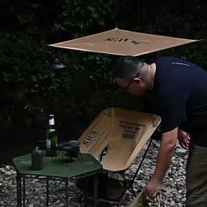 🚚3 Days Arrive🚚 WELLHIKE Ultralight Camping Folding Chair Moon Chair Comfortable Portable Outdoor Picnic Fishing Chair Large Seat