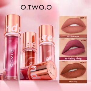 Son Môi Lì Dạng Lỏng O.TWO.O Rose Rouge Silk Không Thấm Nước Lâu Trôi Màu Đỏ Quyến Rũ Kích Thước Đầy Đủ Son Bóng Trang Điểm