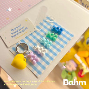 Mini Rainbow Bear Gummy Candy Phone Accessories Banana Tree Research Institute Cute Bear Soft Plastic Acrylic Mobile Phone Pendants