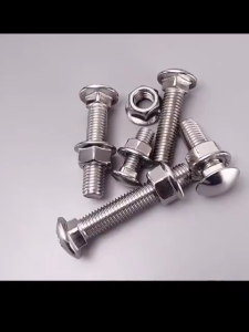 5sets 304 Stainless Steel Carriage Screw Nut Set/M8 Semicircle Head Square Neck Shelf Special Combination Bolt/Special Combination Bolts Hardware Tools.