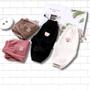 Kids High Quality Polyester Corduroy Bear Plain Pockets Thin Loose Juniors for Kids Boys & Girls 2-9 Years Old