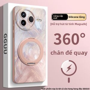Ốp lưng silicon GGUU cho Xiaomi Redmi K80/K80 Pro/K70/K60 có giá đỡ và dây đeo vai