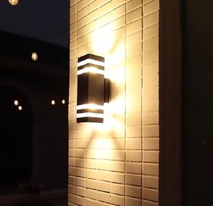 Vimite 50W LED tường ánh sáng IP66 ngoài trời không thấm nước E27 ánh sáng tường ánh sáng phong cách Bắc Âu ngoài trời IP67 không thấm nước sân trang trí hiên hiên hành lang ánh sáng sân nhà