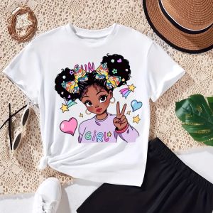 Bandai | 2026 Summer Baby Girl Clothes Kid Cartoon Girls Printed T-shirts Hip Hop Style Children Short Sleeve Top Holiday Boys Girls Tee