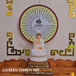 Đèn Thờ Hào Quang Trúc Chỉ In Bát Nhã Tâm Kinh Nhiều Mẫu Trang Trí Bàn Thờ Treo Cùng Tượng Phật CTC-HQ-07