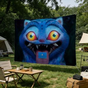 Hasbro | K-POP Cute Girl Group Cartoon flag For Living Room Home Dorm Decor Wall Outdoor Camping Party Banner Gifts