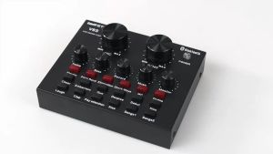 TaffSTUDIO Bluetooth Audio USB External Soundcard Live Recording Studio Sound Multi-Fungsi Komputer Android Mixer V8S - TFSK07BK