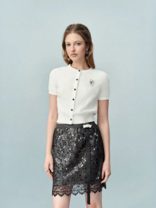 AIVEI | Summer Commuter Simple Youthful Short Sleeve Knitted Cardigan