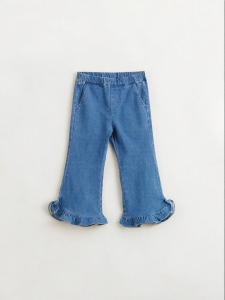 Marc&Janie | Flared Ruffle Hem Girls Denim Pants