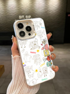 เคสโทรศัพท์ลายสพันจ์บ็อบสุดสร้างสรรค์ สำหรับ Apple 17/16 15ProMax 14/13Mini 12 การ์ตูน XSMAX XR Advanced 8Plus รุ่นใหม่