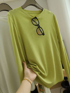 Light Soft Silk Sun Protection Clothing Candy Colored Spring Summer Loose Air Conditioner Cover Shirt T-Shirt Womens Top