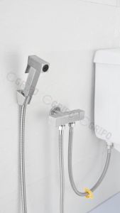 GRIPO High End 304 stainless 4 in 1 Square type bidet with dual control valve set matte finish GP725