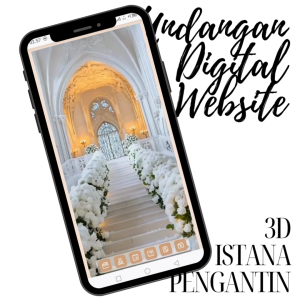 Undangan Digital Website Pernikahan 3D Animasi Istana Pengantin Full Wedding Invitation Web Link Wa