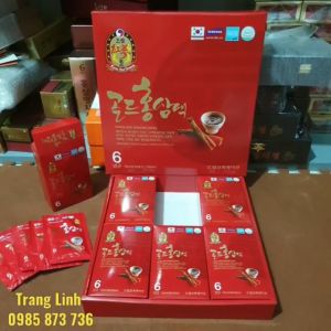 Nước hồng sâm hàn quốc 6 năm thượng hạng hộp 30 gói x 70ml - tranglinh