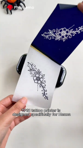 Phomemo TP31 Mini Tattoo Stencil Printer with 30pcs A7 Transfer PaperTemporary Tattoo Maker Great For Artists & Beginners