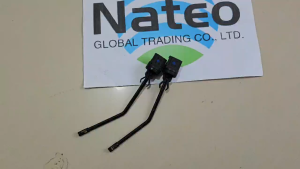 Nateo Thermostat Assembly A/C Evaporator for VW Santana - black plastic connector metal probe rubber seal - automotive air conditioning system - vehicle maintenance