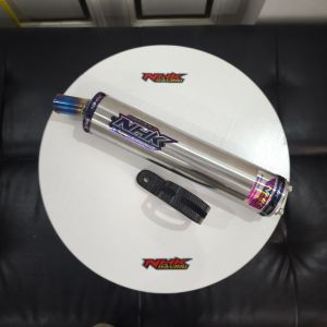Silincer NHK Silencer Ninja 150 R RR SS Stainless Ujung Blue Panjang 30cm