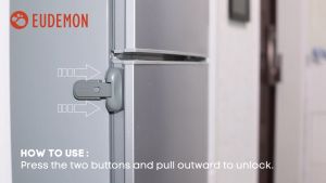 EUDEMON Fridge Lock Children Safety Refrigerator Baby Proof Pinching Protection Accident