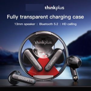 Lenovo Thinkplus New LP10 Bluetooth Wireless Earphone Bluetooth 5.2 Earbuds TWS HiFi Noise Canceling Ear Phone Touch Control Low Latency Gaming Headphone Touch Control Long Standby Headset With Mic Support Call Video IOS Android Universal
