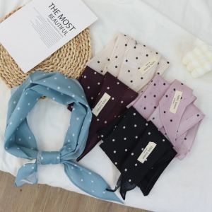 Khăn Trùm Đầu Tam Giác Phong Cách Hàn Quốc Cổ Điển Mùa Hè Khăn Quàng Cổ Kiểu Pháp Nghệ Thuật Trang Trí 100% Cotton Mỏng Khăn Quàng Cổ