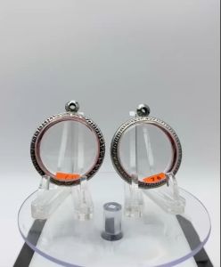 No.(76 หนา/บาง) ตลับพระ กรอบพระสแตนเลสลายไทย กลม เหรียญกลม จตุคาม ว่าน ขนาดวงใน 3.3*3.3 ซม. ขนาดใส่สวย 3.0*3.0 ซม.