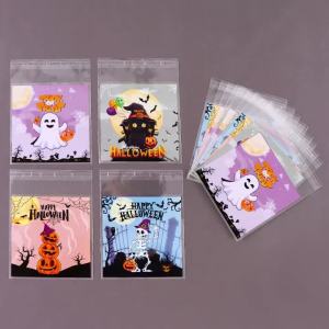 Túi Đựng Kẹo Halloween Thiết Kế Hình Ma Bí Ngô 50/100 Cái Túi Đóng Gói Trick Or Treat Dùng Cho Đồ Dùng Tiệc Tùng Và Trang Trí Quà Tặng