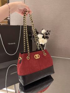 Retro Suede Womens Tote Bag 2025 New Luxury Minimalist High-End Sensation Commuter Crossbody Bag Soft Handle Zipper Closure