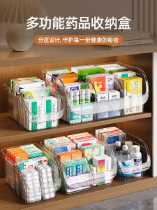 Large Capacity Medicine Storage Box Home Cabinet Wardrobe Liquid Medicine Emergency First Aid Drug Box Organizer Rack