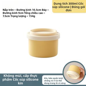FENGHEDAHAI | Hộp Cơm Kín Chất Silicone Dùng Được Với Thực Phẩm Có Van Và Ngăn Đựng Trái Cây