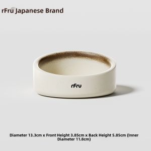 RFRU | Neck-Protecting Ceramic Cat Bowl