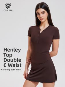 COSLEAF | Slim Fit Short Sleeve Sportswear For Women