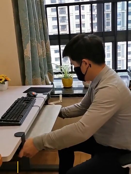 Keyboard Tray Stores Under Desk Desk Extender Ergonomic Clamp-on - View #10